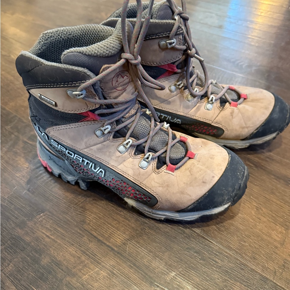 La Sportiva Tan and Black Hiking Boots